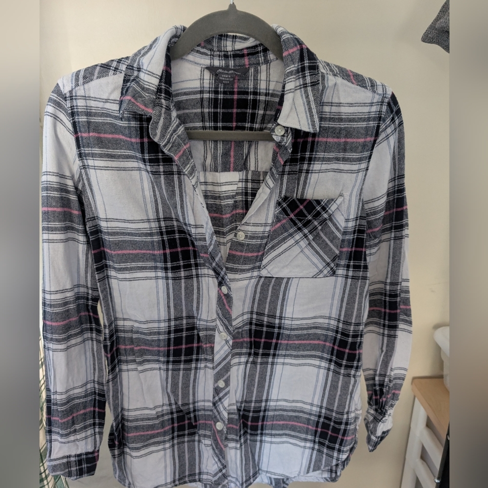Plaid button down